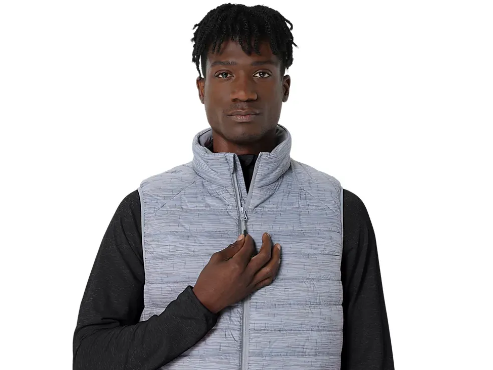 Cheap ASICS MEN PERFORMANCE INSULATED VEST 2.0 Sheet Rock Digital Japanism Print