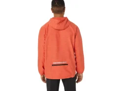 Sale ASICS MEN PR LYTE PACKABLE JACKET Red Snapper Digital Japonism/Dark Auburn