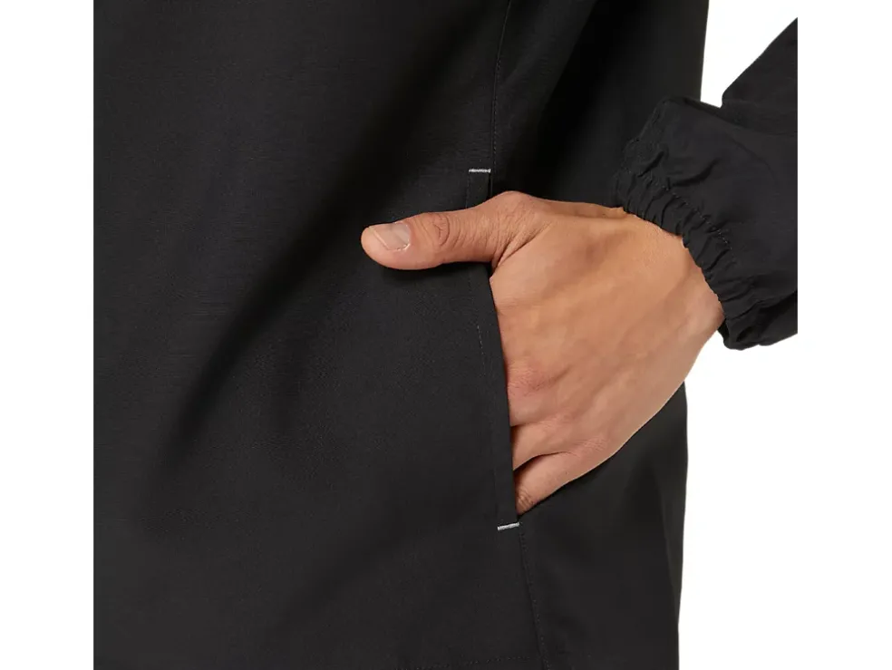 Clearance ASICS MEN PR LYTE PACKABLE JACKET Performance Black/Safety Yellow