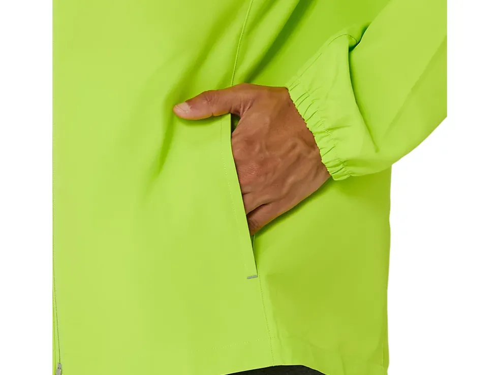 Cheap ASICS MEN PR LYTE PACKABLE JACKET Lime Zest