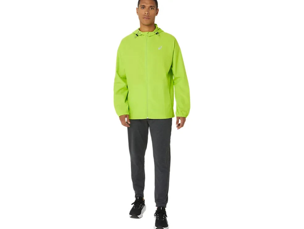Cheap ASICS MEN PR LYTE PACKABLE JACKET Lime Zest