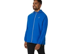Shop ASICS MEN PR LYTE PACKABLE JACKET Tuna Blue/Sheet Rock