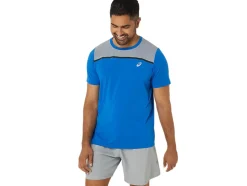 Shop ASICS MEN PR LYTE SHORT SLEEVE Tuna Blue/Sheet Rock