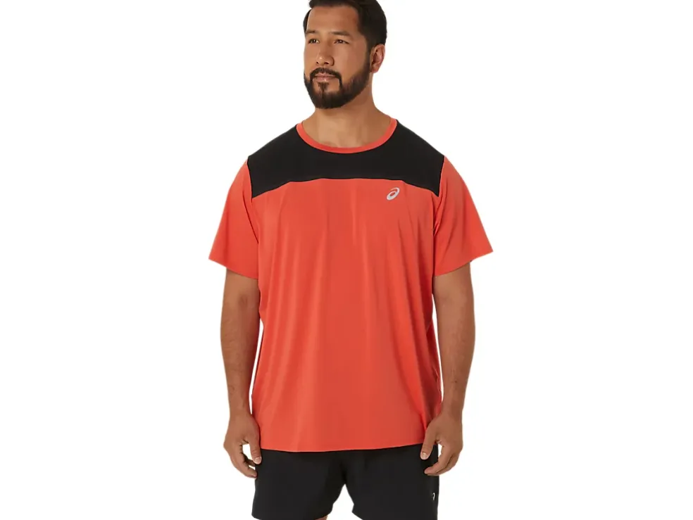 Flash Sale ASICS MEN PR LYTE SHORT SLEEVE Red Snapper/Performance Black