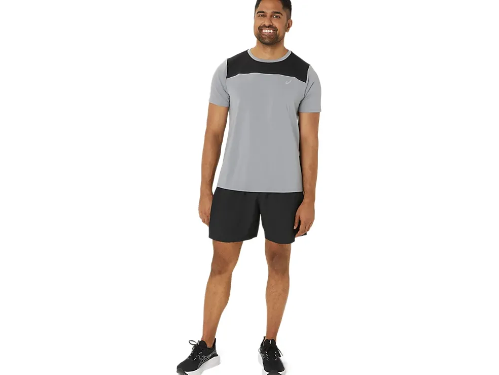 Sale ASICS MEN PR LYTE SHORT SLEEVE Sheet Rock/Performance Black