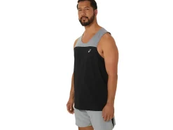 Shop ASICS MEN PR LYTE SINGLET Performance Black/Sheet Rock