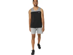 Shop ASICS MEN PR LYTE SINGLET Performance Black/Sheet Rock