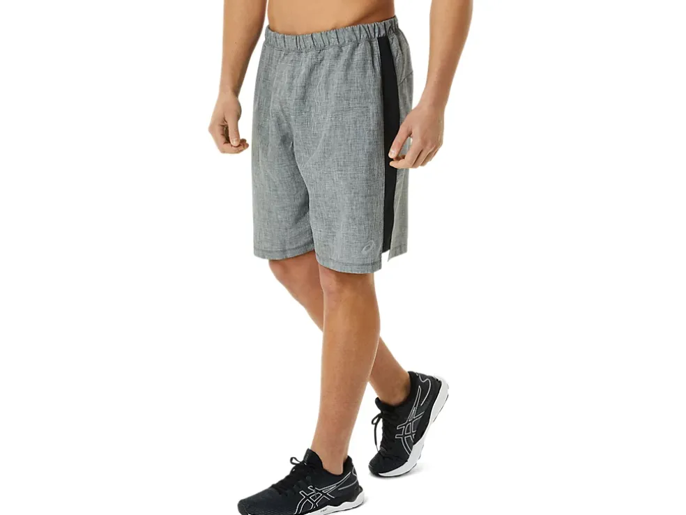 Cheap ASICS MEN READY-SET 9IN SHORT Dark Grey Heather/Performance Black