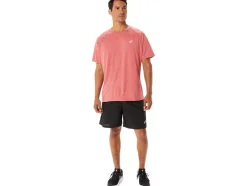 Discount ASICS MEN READY-SET LYTE SHORT SLEEVE Classic Red Heather
