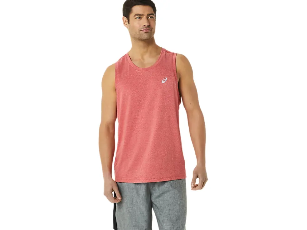 Online ASICS MEN READY-SET LYTE SINGLET Classic Red Heather