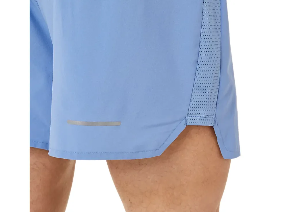 Online ASICS MEN ROAD 5IN SHORT Blue Harmony