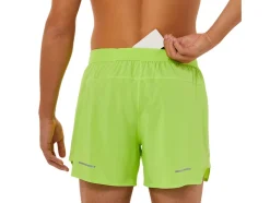 Outlet ASICS MEN ROAD 5IN SHORT Hazard Green