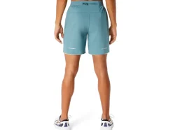 Hot ASICS MEN ROAD 2-N-1 7IN SHORT Foggy Teal/Ocean Haze
