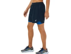 Online ASICS MEN ROAD 2-N-1 7IN SHORT French Blue/Lake Drive