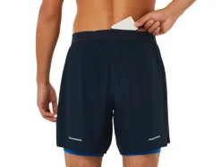 Online ASICS MEN ROAD 2-N-1 7IN SHORT French Blue/Lake Drive