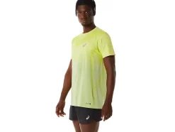 Cheap ASICS MEN SEAMLESS SHORT SLEEVE TOP Light Sage/Lime Zest