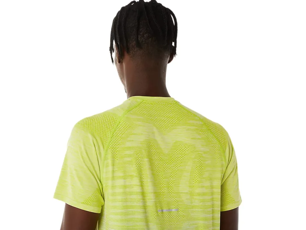 Cheap ASICS MEN SEAMLESS SHORT SLEEVE TOP Light Sage/Lime Zest