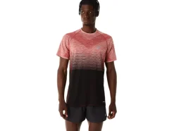 Store ASICS MEN SEAMLESS SHORT SLEEVE TOP Performance Black/Spice Latte