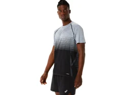 Fashion ASICS MEN SEAMLESS SHORT SLEEVE TOP Performance Black/Carrier Grey