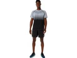 Fashion ASICS MEN SEAMLESS SHORT SLEEVE TOP Performance Black/Carrier Grey