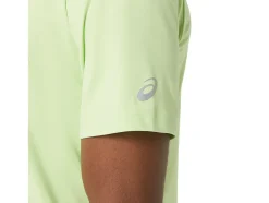 Cheap ASICS MEN SHORT SLEEVE HTHR TECH TOP Lime Green Heather