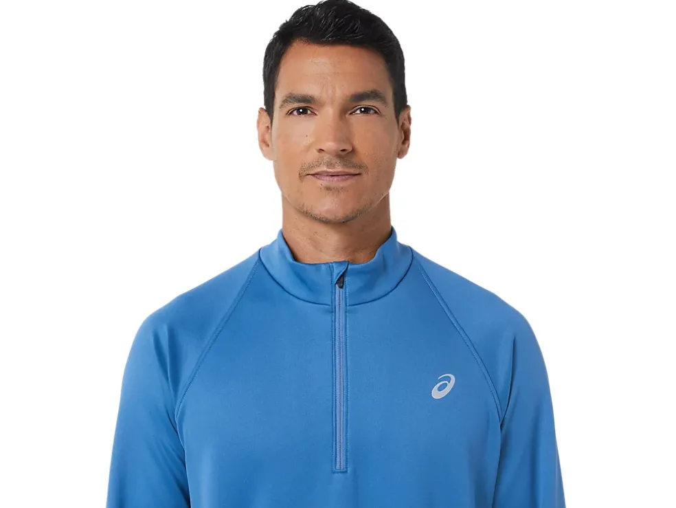 Cheap ASICS MEN THERMOPOLIS WINTER 1/2 ZIP Azure