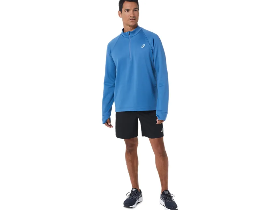 Cheap ASICS MEN THERMOPOLIS WINTER 1/2 ZIP Azure