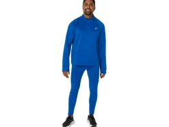 New ASICS MEN THERMOPOLIS WINTER 1/2 ZIP Tuna Blue