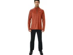 Shop ASICS MEN TRAIN SANA 1/2 ZIP Spice Latte Heather