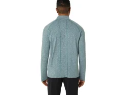 Best ASICS MEN TRAIN SANA 1/2 ZIP Foggy Teal Heather