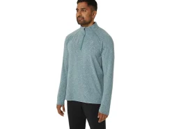 Best ASICS MEN TRAIN SANA 1/2 ZIP Foggy Teal Heather