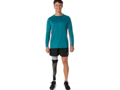 Online ASICS MEN TRAIN SANA LONG SLEEVE Velvet Pine/Metropolis