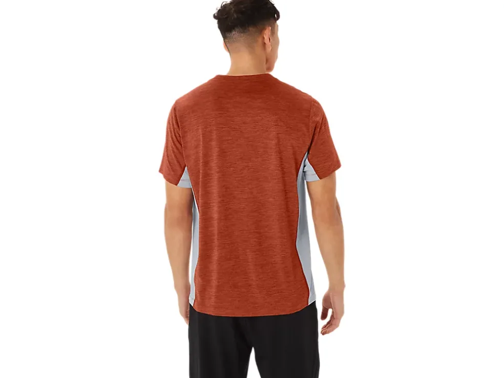 Flash Sale ASICS MEN TRAIN SANA SHORT SLEEVE Spice Latte/Sheet Rock