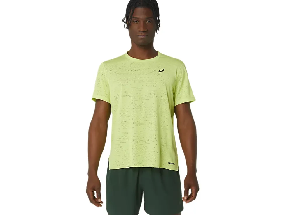 Shop ASICS MEN VENTILATE ACTIBREEZE SHORT SLEEVE TOP Glow Yellow