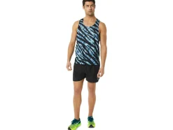 Outlet ASICS MEN VENTILATE ACTIBREEZE SINGLET Azure/Performance Black