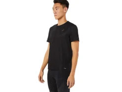 New ASICS MEN VENTILATE ACTIBREEZE SHORT SLEEVE TOP Performance Black