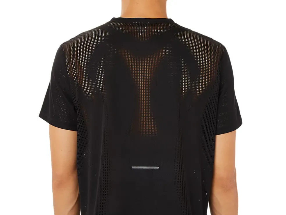 New ASICS MEN VENTILATE ACTIBREEZE SHORT SLEEVE TOP Performance Black
