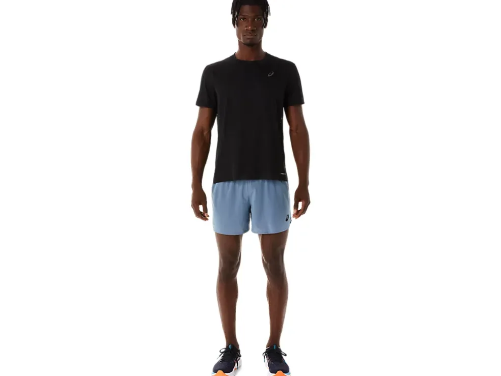 Store ASICS MEN VENTILATE 5IN SHORT Steel Blue