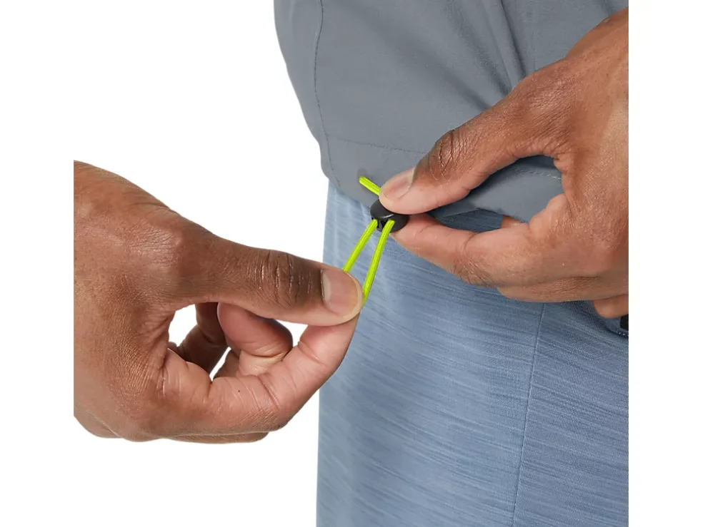 Clearance ASICS MEN WATERPROOF JACKET Sheet Rock/Lime Zest