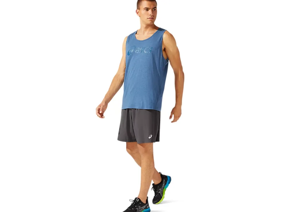 Outlet ASICS Men;s 7IN Woven Train Short Graphite Grey