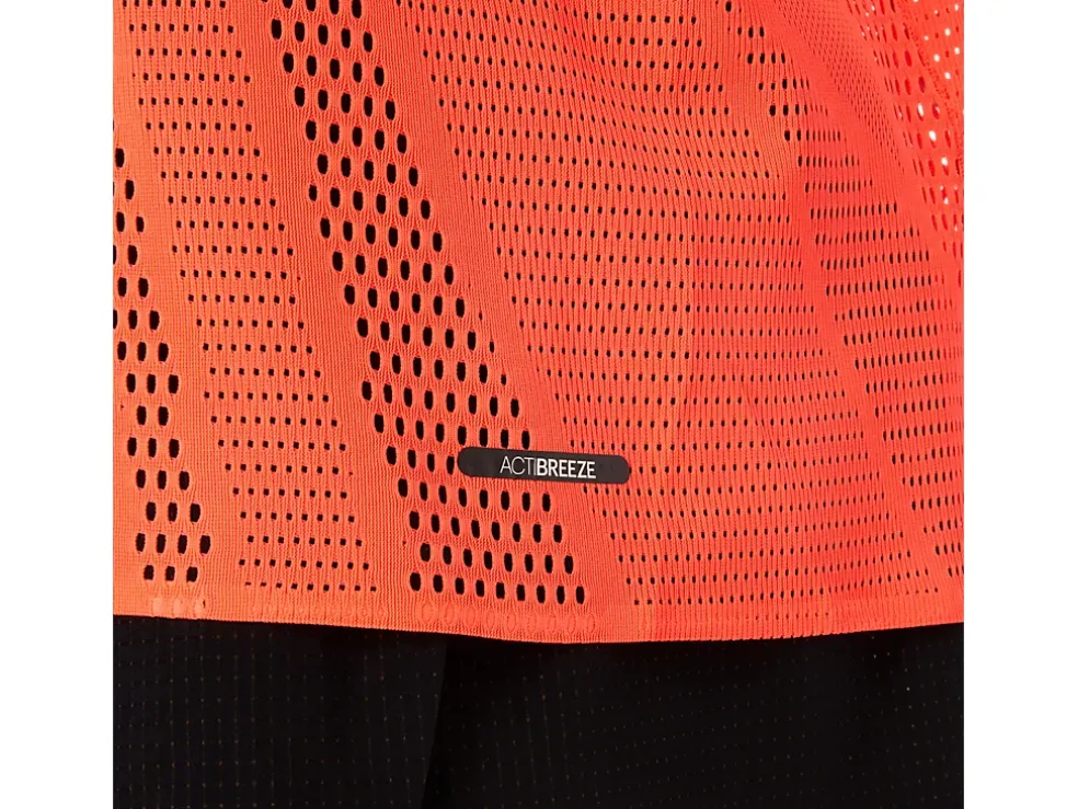 Discount ASICS METARUN SINGLET Sunrise Red