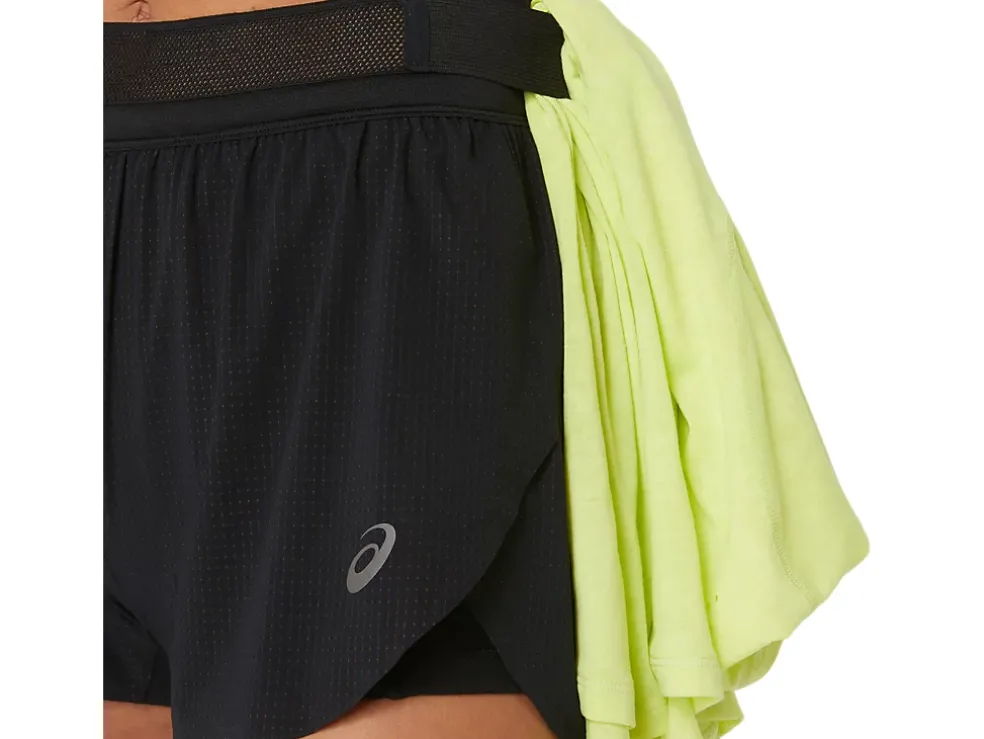 Hot ASICS METARUN SPLIT SHORT Performance Black