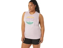 Outlet ASICS MOUNTAIN MUSCLE TANK Barely Rose