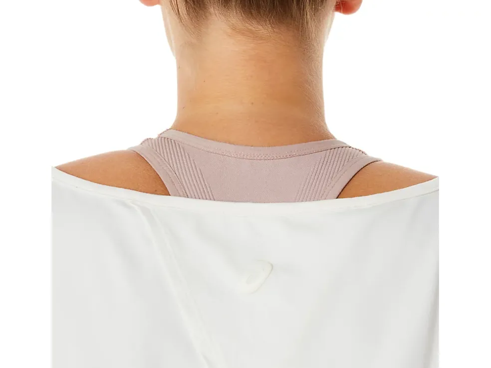 Shop ASICS NAGINO FLEX SHORT SLEEVE TOP Cream