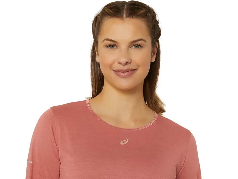 Fashion ASICS NAGINO RUN LONG SLEEVE TOP Light Garnet