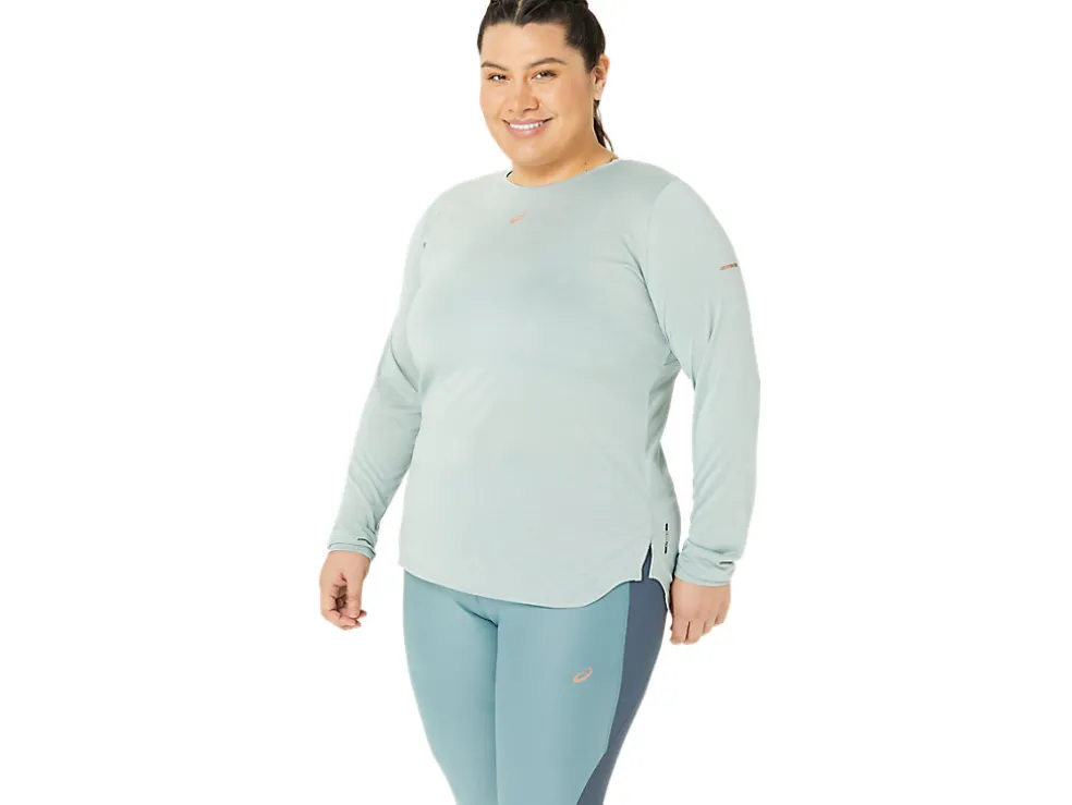 Hot ASICS NAGINO RUN LONG SLEEVE TOP Ocean Haze
