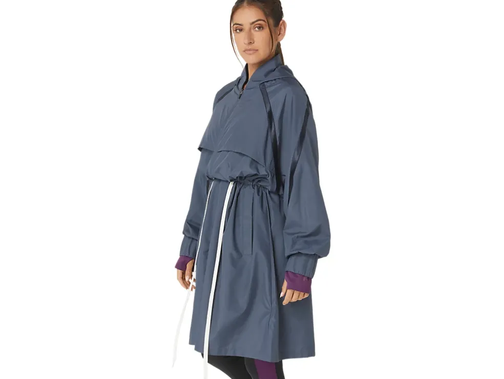 Best Sale ASICS NAGINO WOVEN LONG JACKET Tarmac