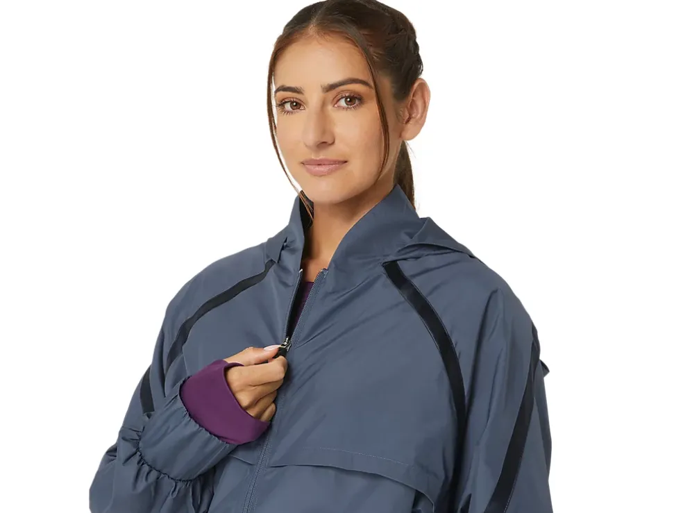 Best Sale ASICS NAGINO WOVEN LONG JACKET Tarmac