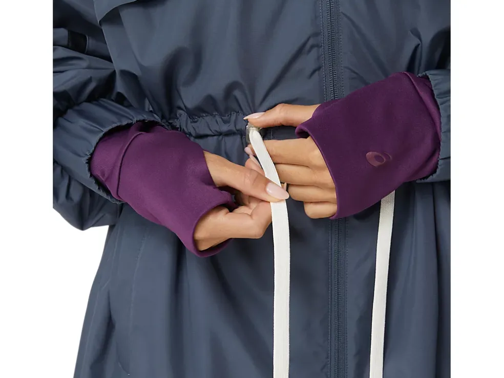 Best Sale ASICS NAGINO WOVEN LONG JACKET Tarmac