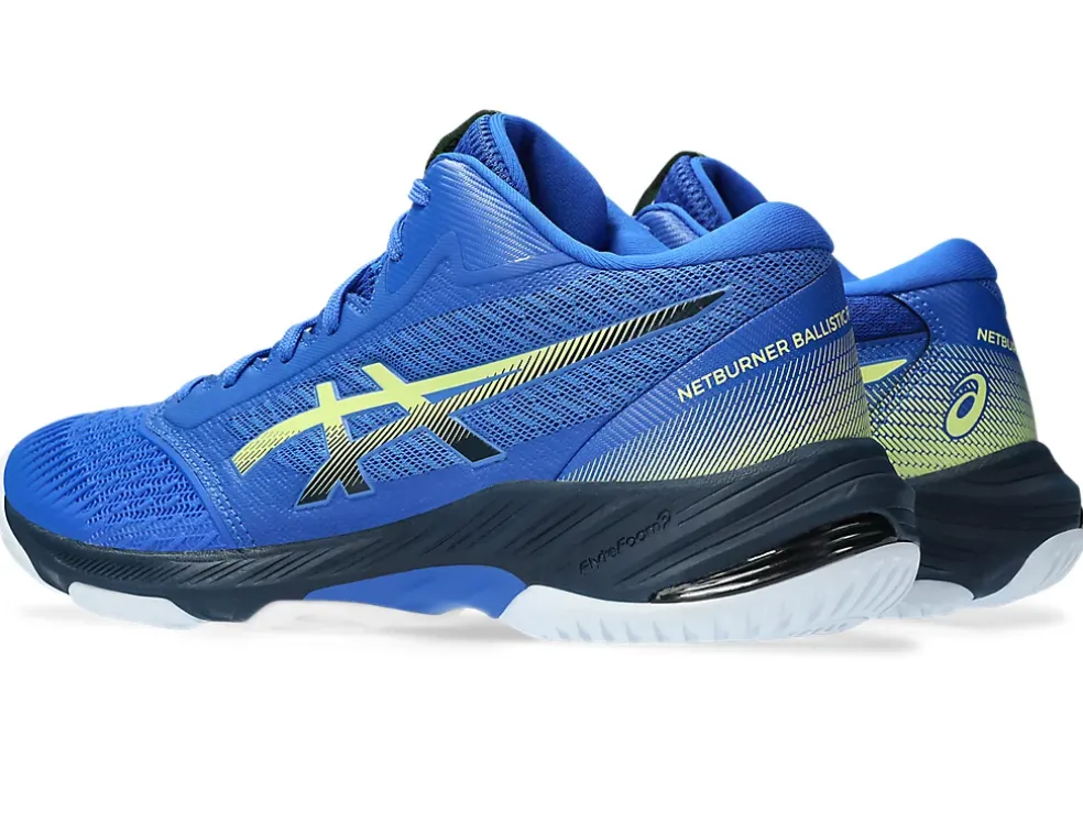 New ASICS NETBURNER BALLISTIC FF MT 3 Illusion Blue/Glow Yellow